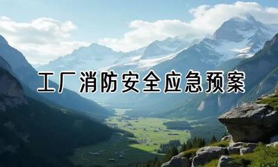 工厂消防安全应急预案精编(优推1篇)